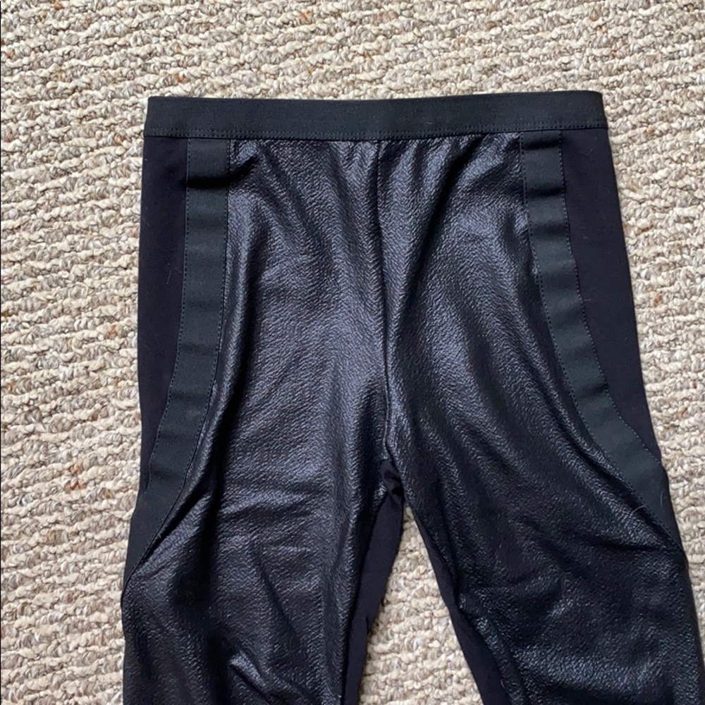 BCBG LEATHER LEGGING
